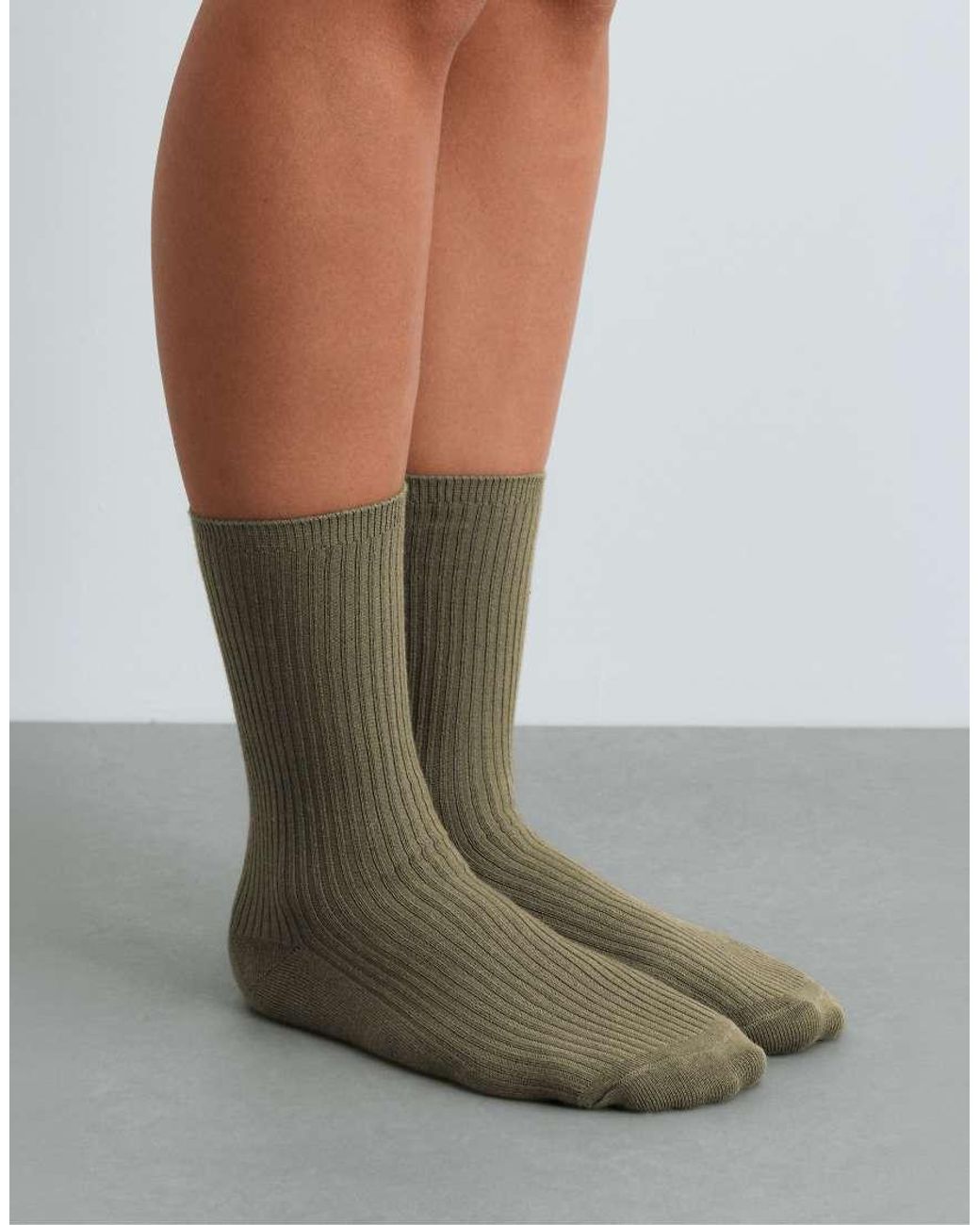 Oysho White 5 Pairs Of Cotton Blend Classic Socks