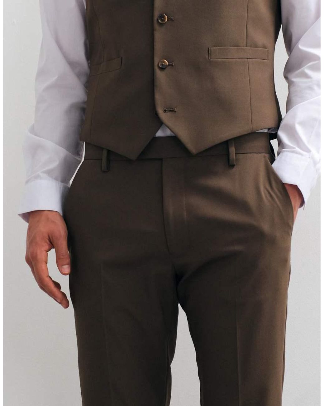 ASOS Gray Skinny Suit Trousers for men