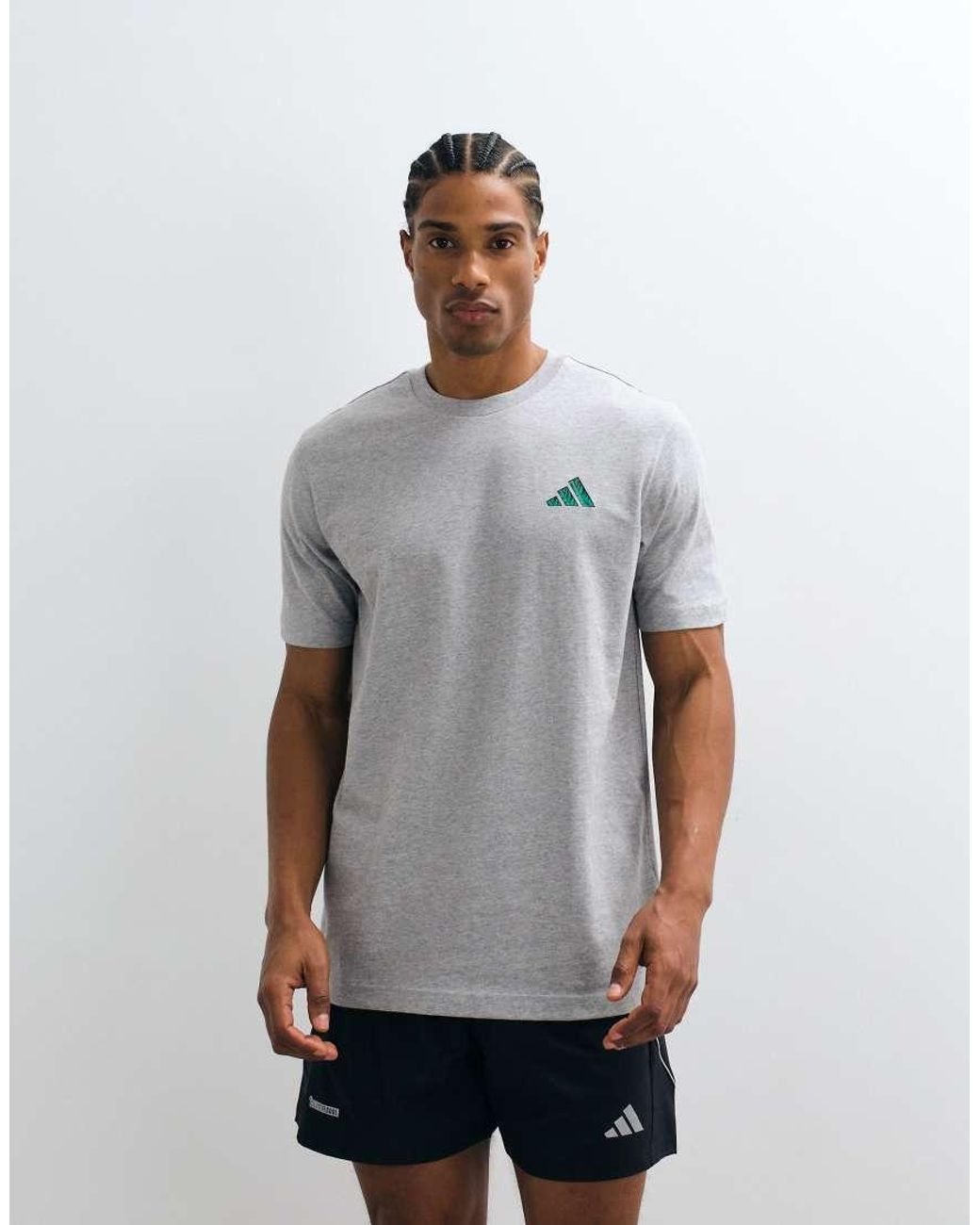 Adidas Originals White Adidas Training T-shirt With Back Print for men