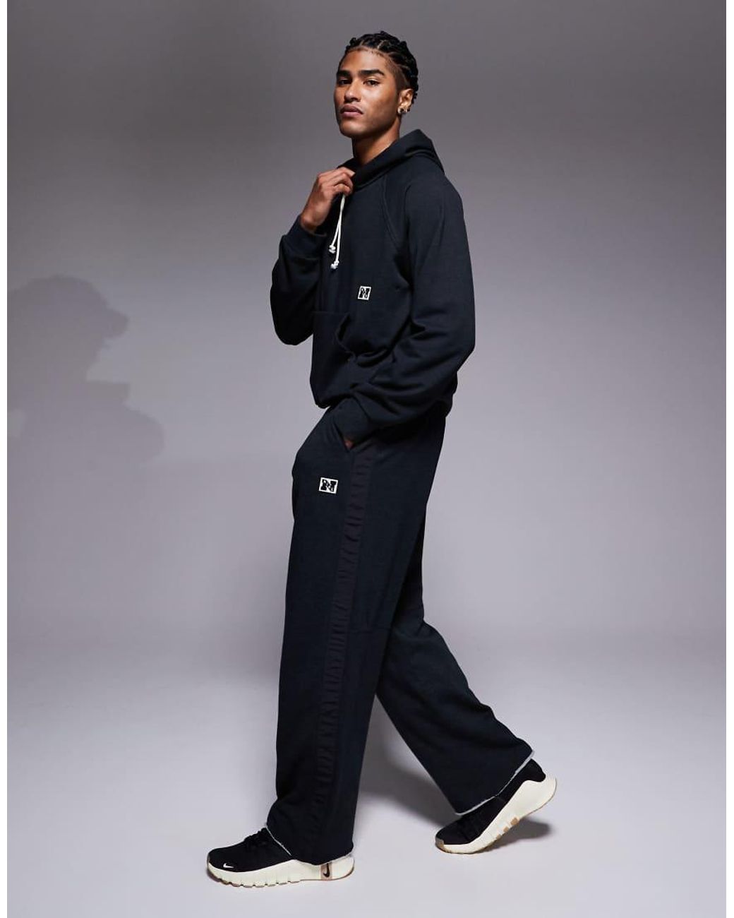 Nike Blue Heritage Dri-fit joggers for men
