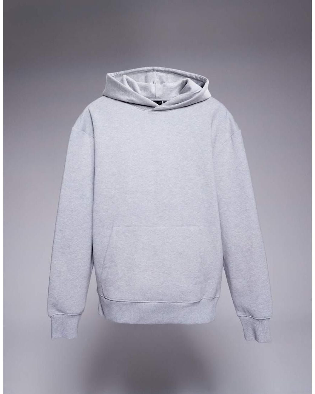ASOS Blue Premium Heavyweight Oversized Hoodie 400gsm for men