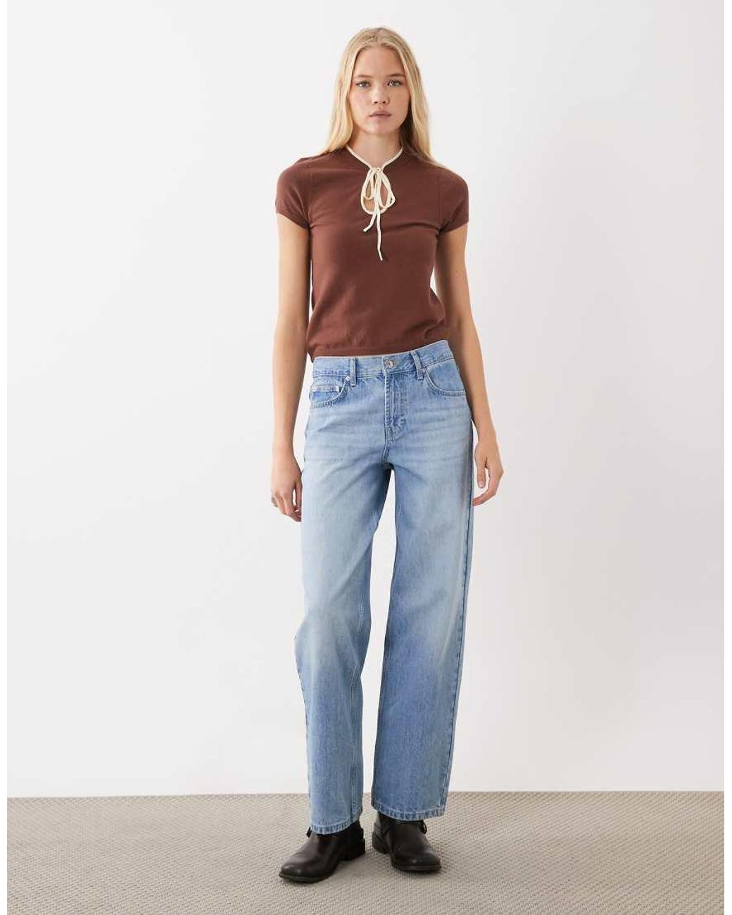 ASOS Tie-front Collared Top