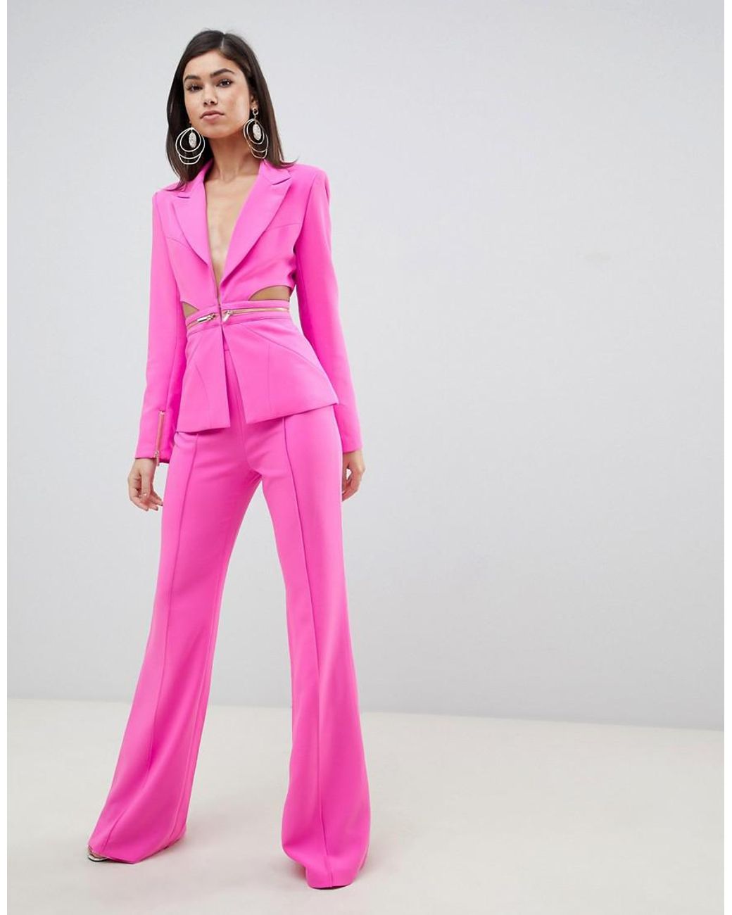 ASOS DESIGN Tall jersey slim kick flare suit trouser  ASOS