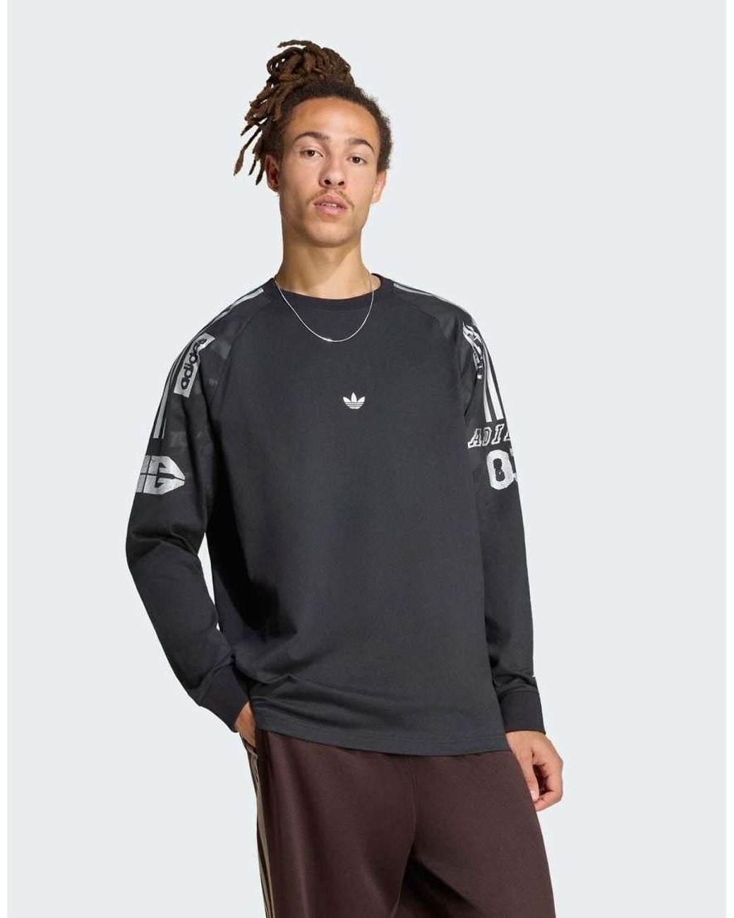Adidas Originals Gray Adilenium 6 Long Sleeve T-shirt for men