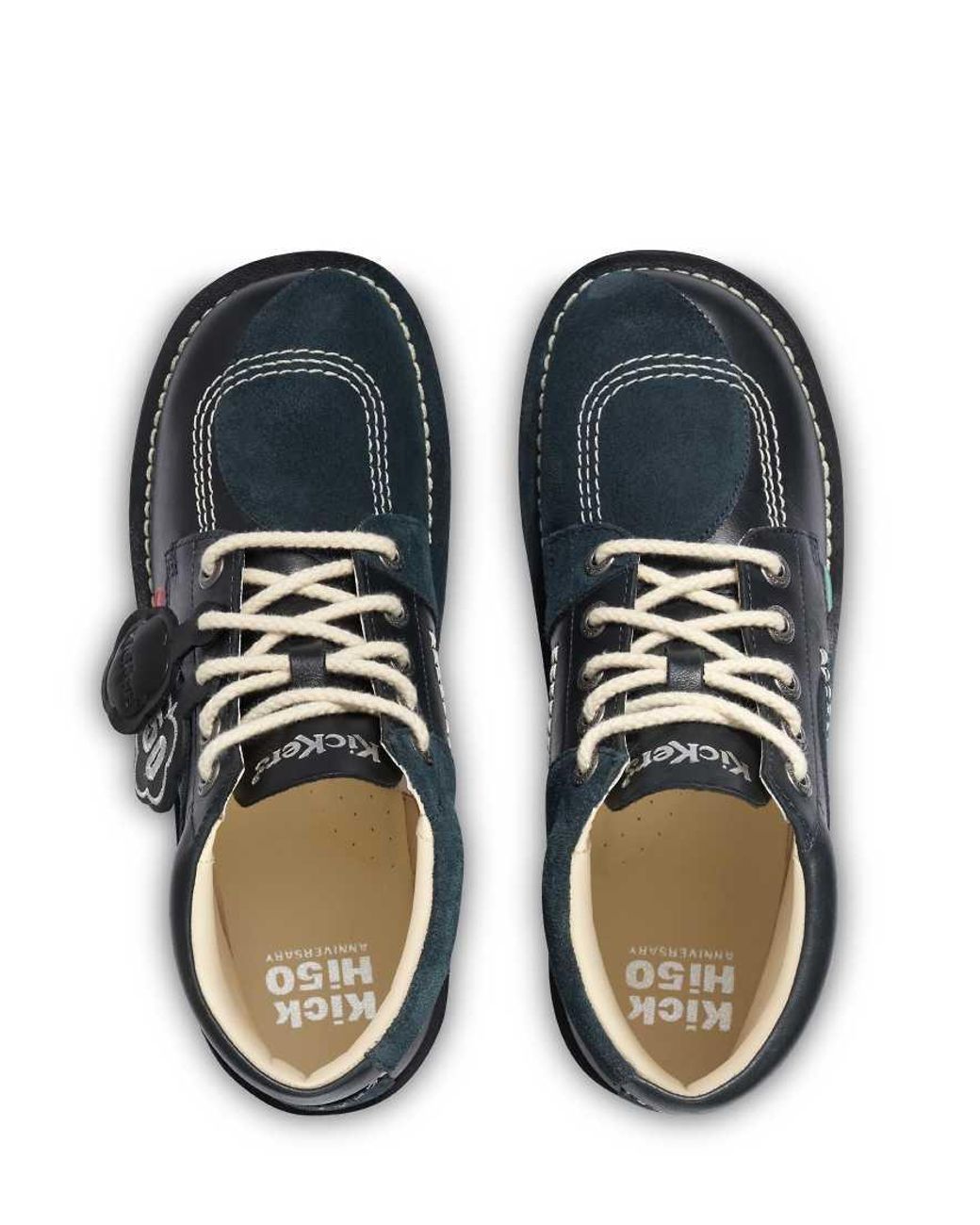 Kickers Kick Hi Stitch Boots in Blue | Lyst UK