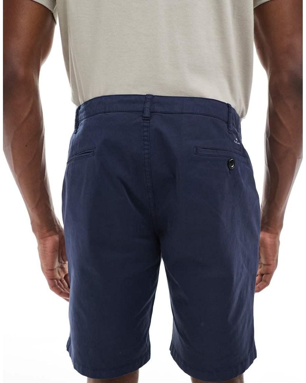 Paul Smith Blue Zebra Logo Chino Shorts for men