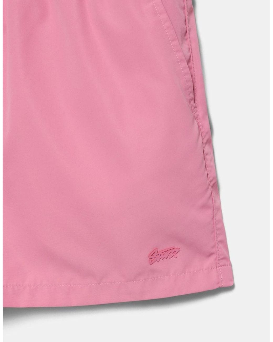 Pull&Bear Pink Basic Swimming Trunks for men