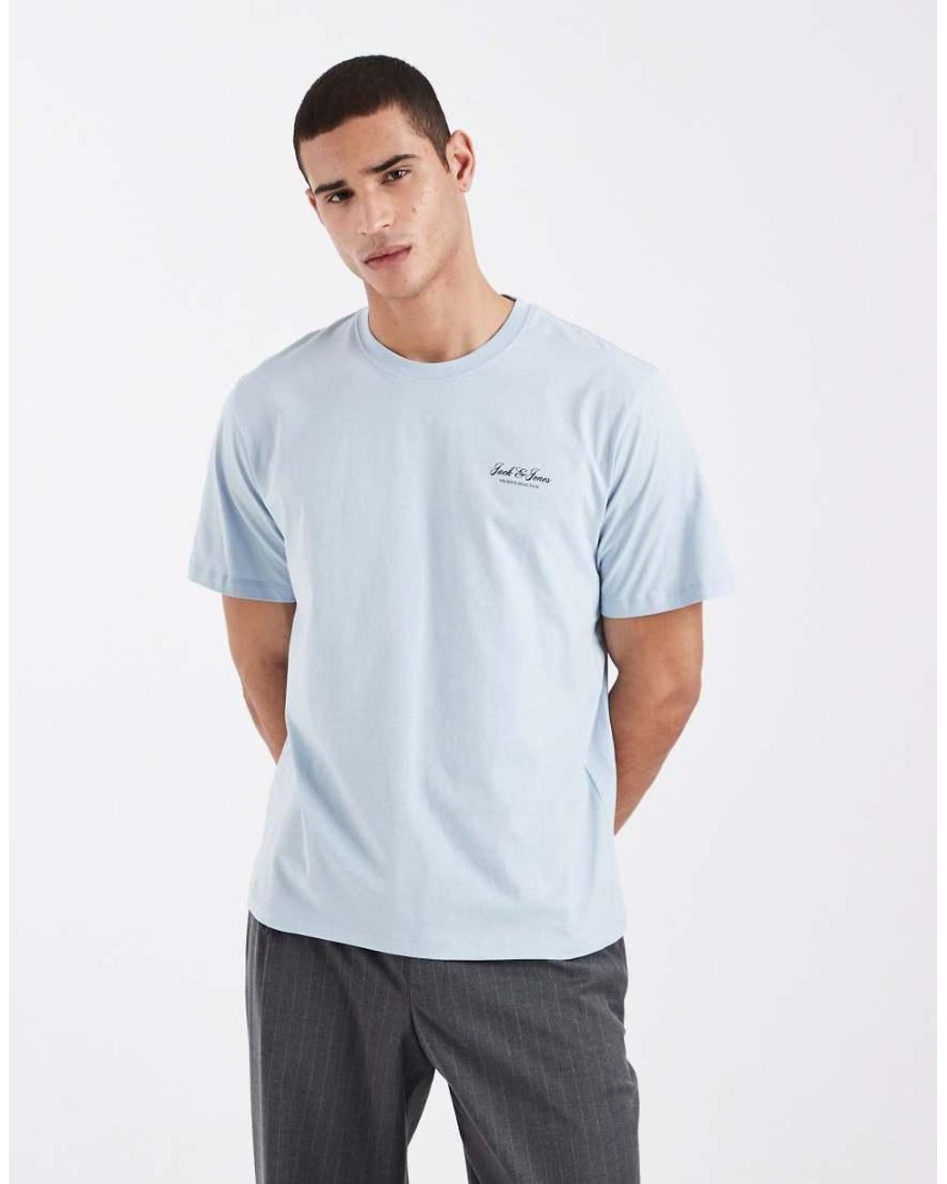 Jack & Jones White Archive Logo T-shirt for men
