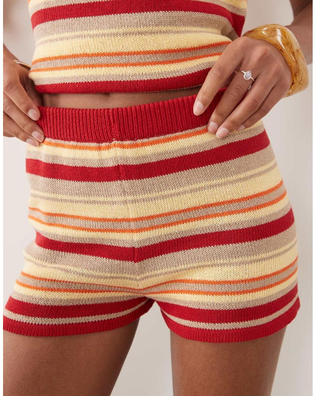 ASOS Multicolor Knitted Micro Short Co-ord