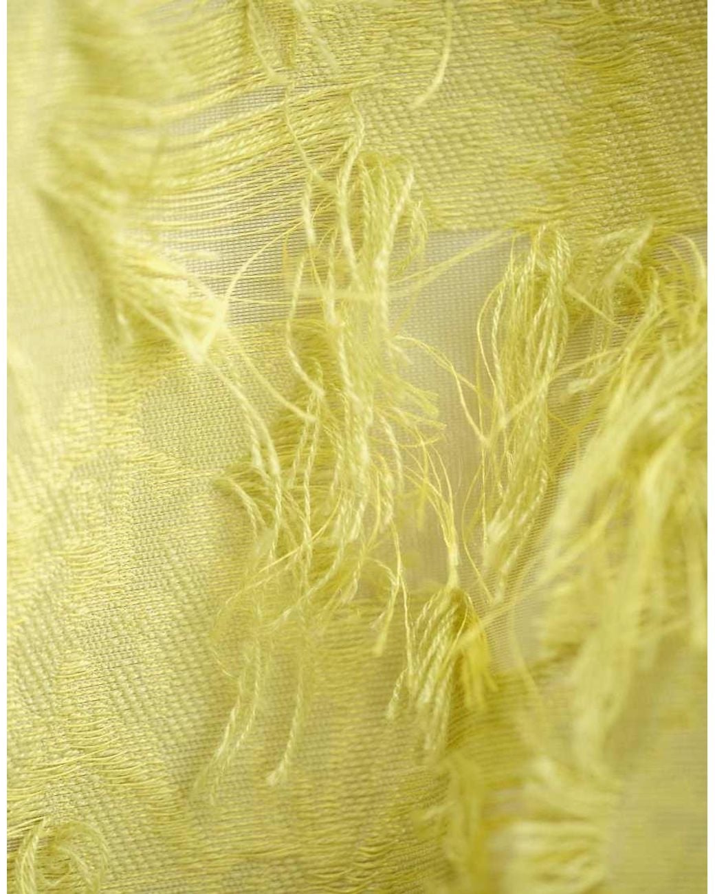 ARRANGE Yellow Textured Long Sleeve Mini Dress