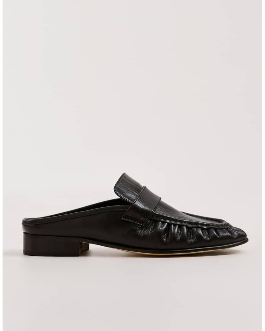 Tony Bianco Black Glacier Loafer Mules