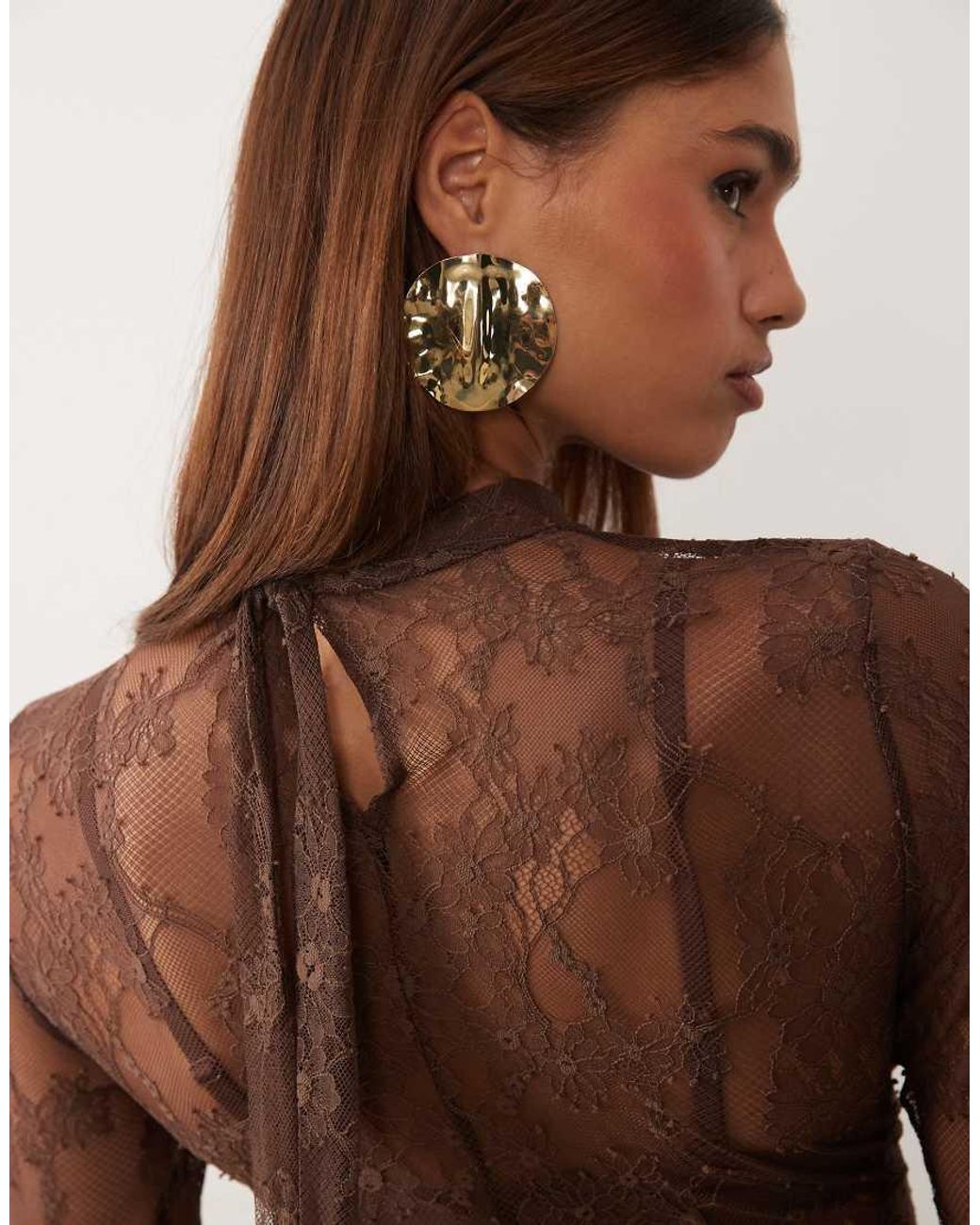 ASOS Brown Asos X The Sourced Collection Long Sleeve Top