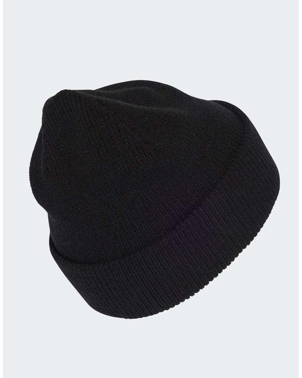 Adidas Originals Black Essentials Label Beanie Cuffed