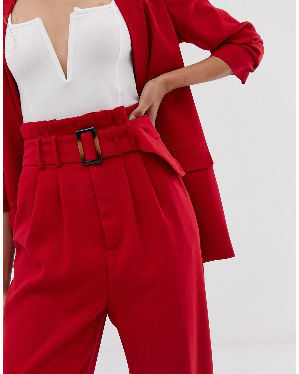 Stradivarius Denim Co Ord Belted 