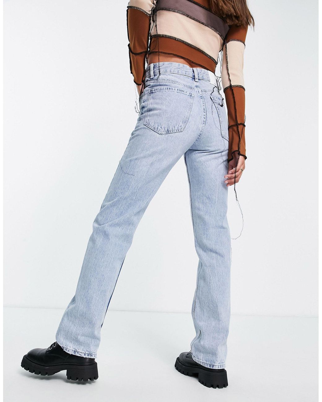 Bershka Denim Tall High Waisted Dad 