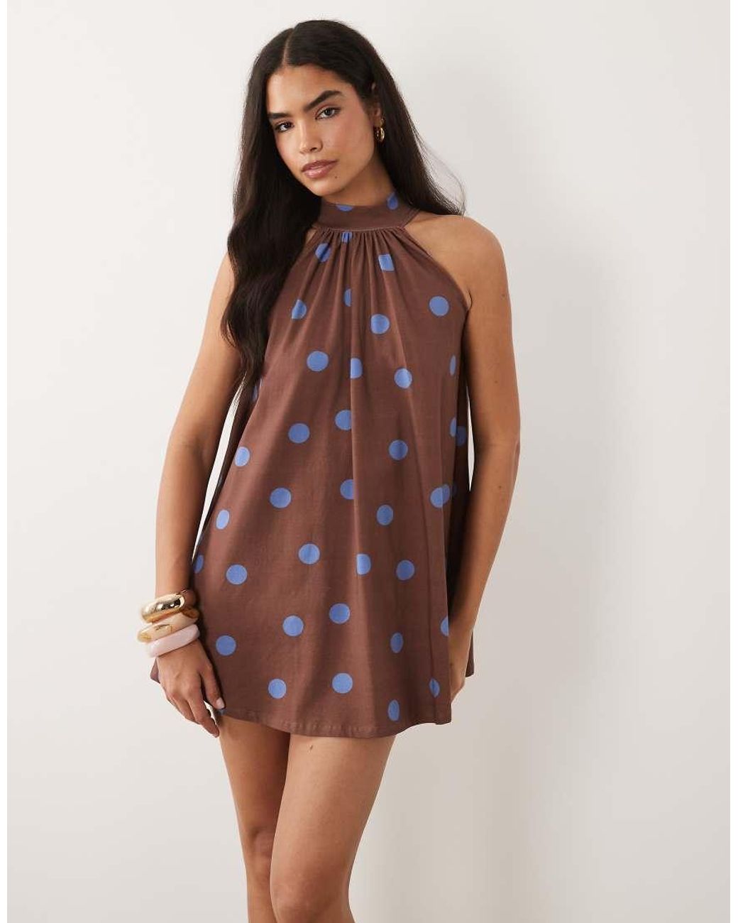ASOS Red Bow Detail Mini Dress