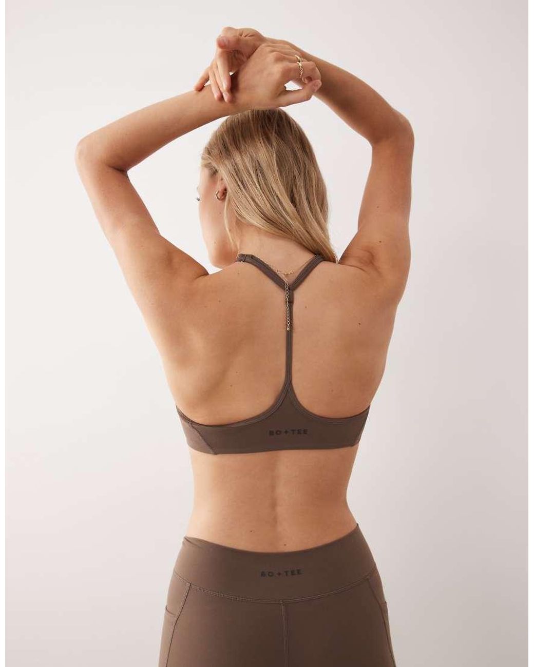 BO+TEE Brown Bo+tee Racer Back Bra