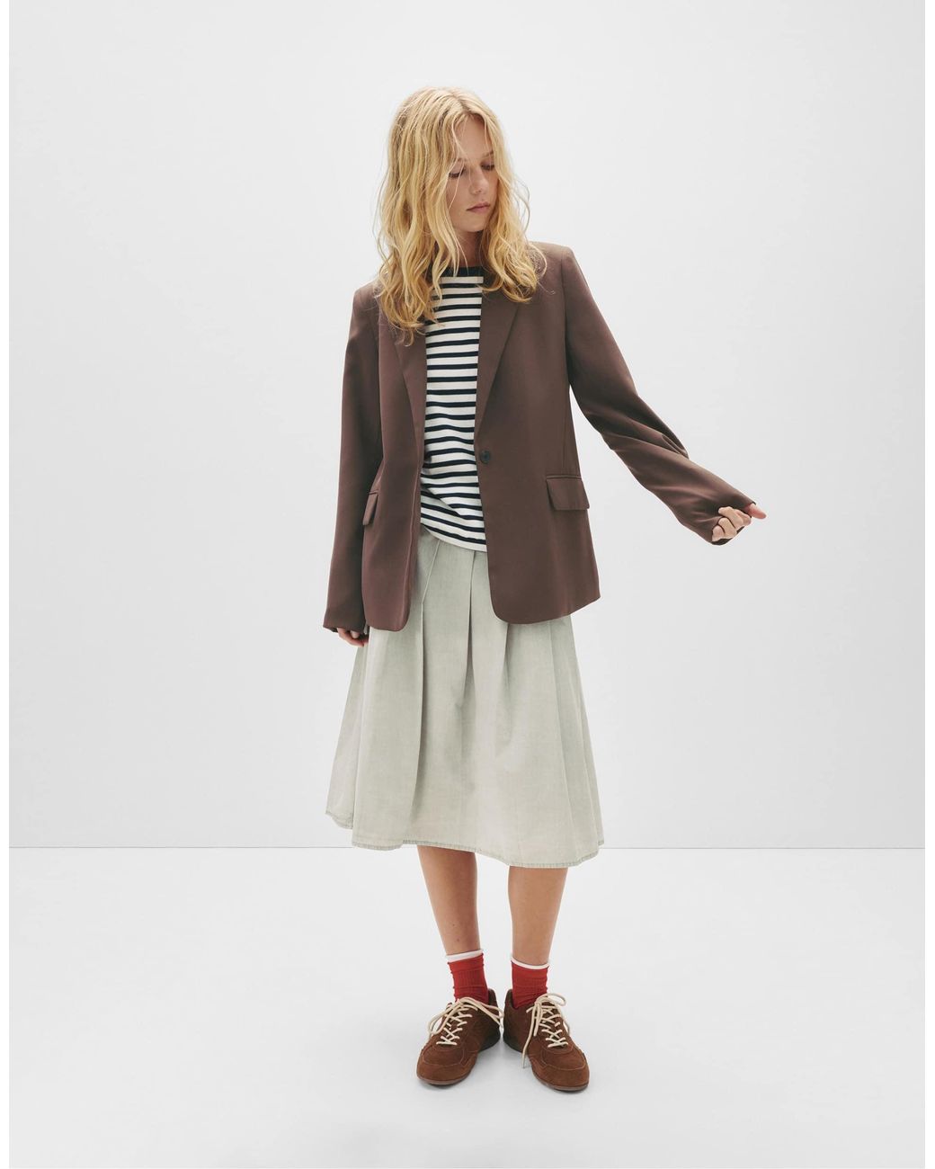 Pull&Bear White – basic – blazer