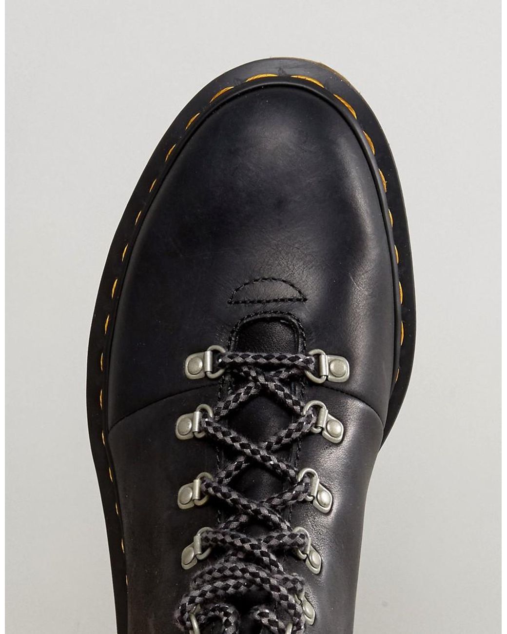Dr. Martens Leather Elmer Hiking Boots in Black for Men | Lyst