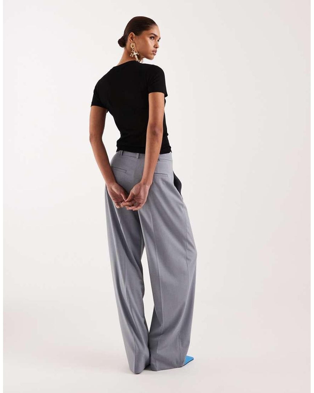 Mango White Nat Tailored Barrel Trouser Co-Ord