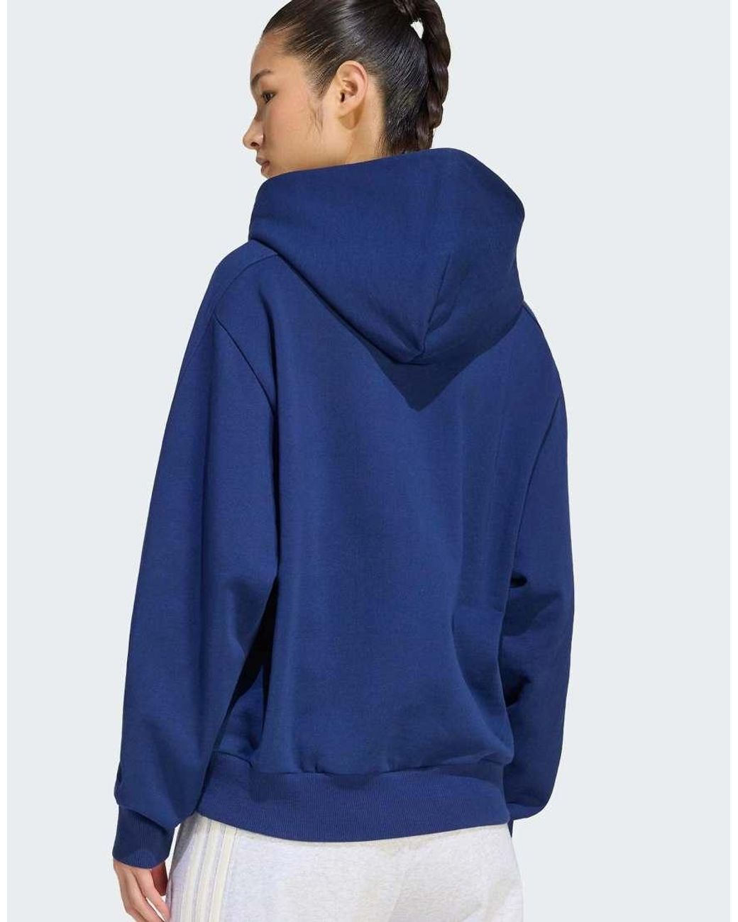 Adidas Originals Blue Adidas Kit Small Logo Hoodie
