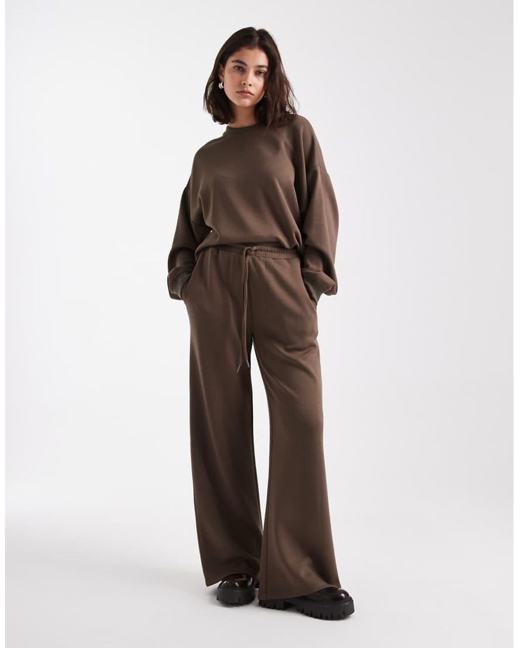 Brave Soul Brown Straight Leg Joggers