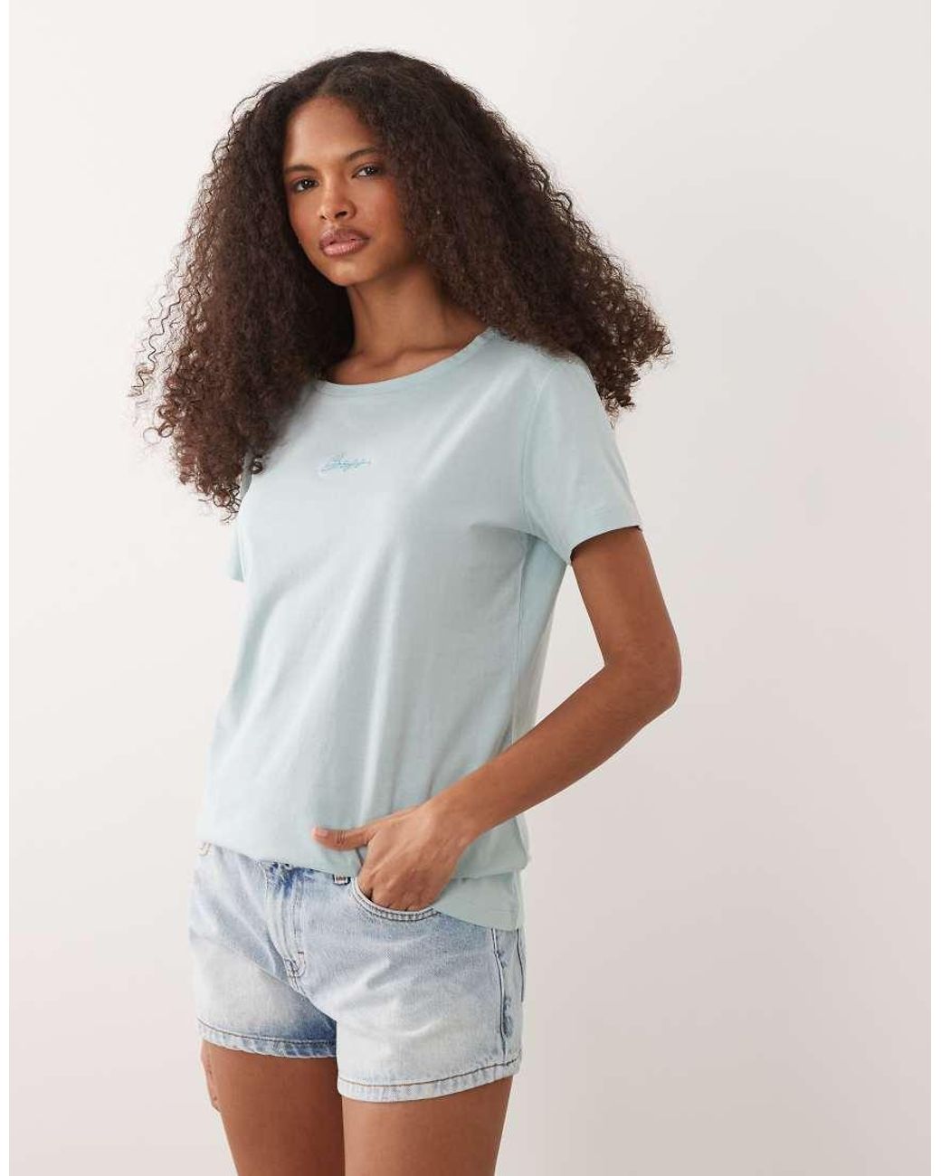 Boss Gray T-Shirt With Logo Script