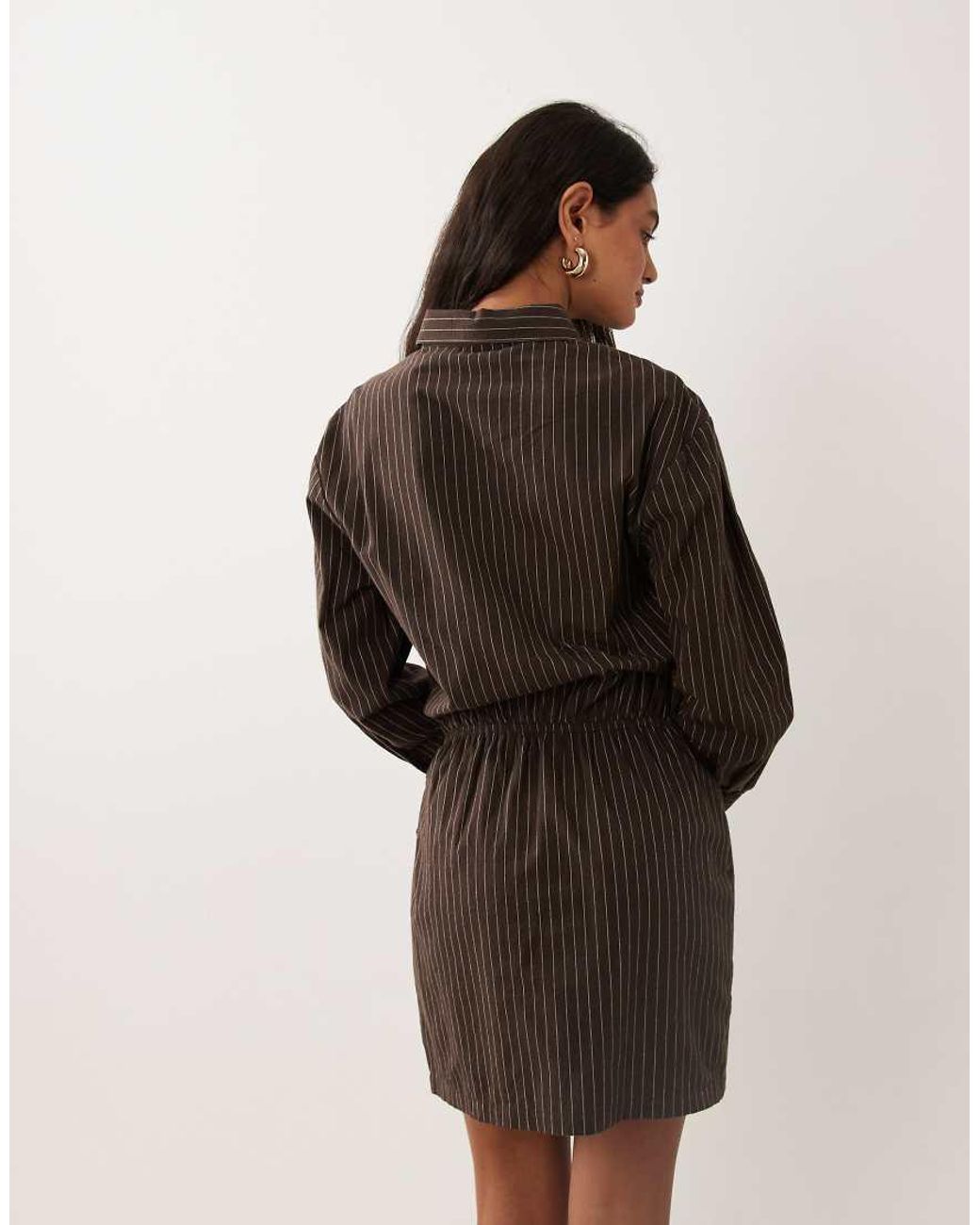 Cotton On Brown Shirt Mini Dress