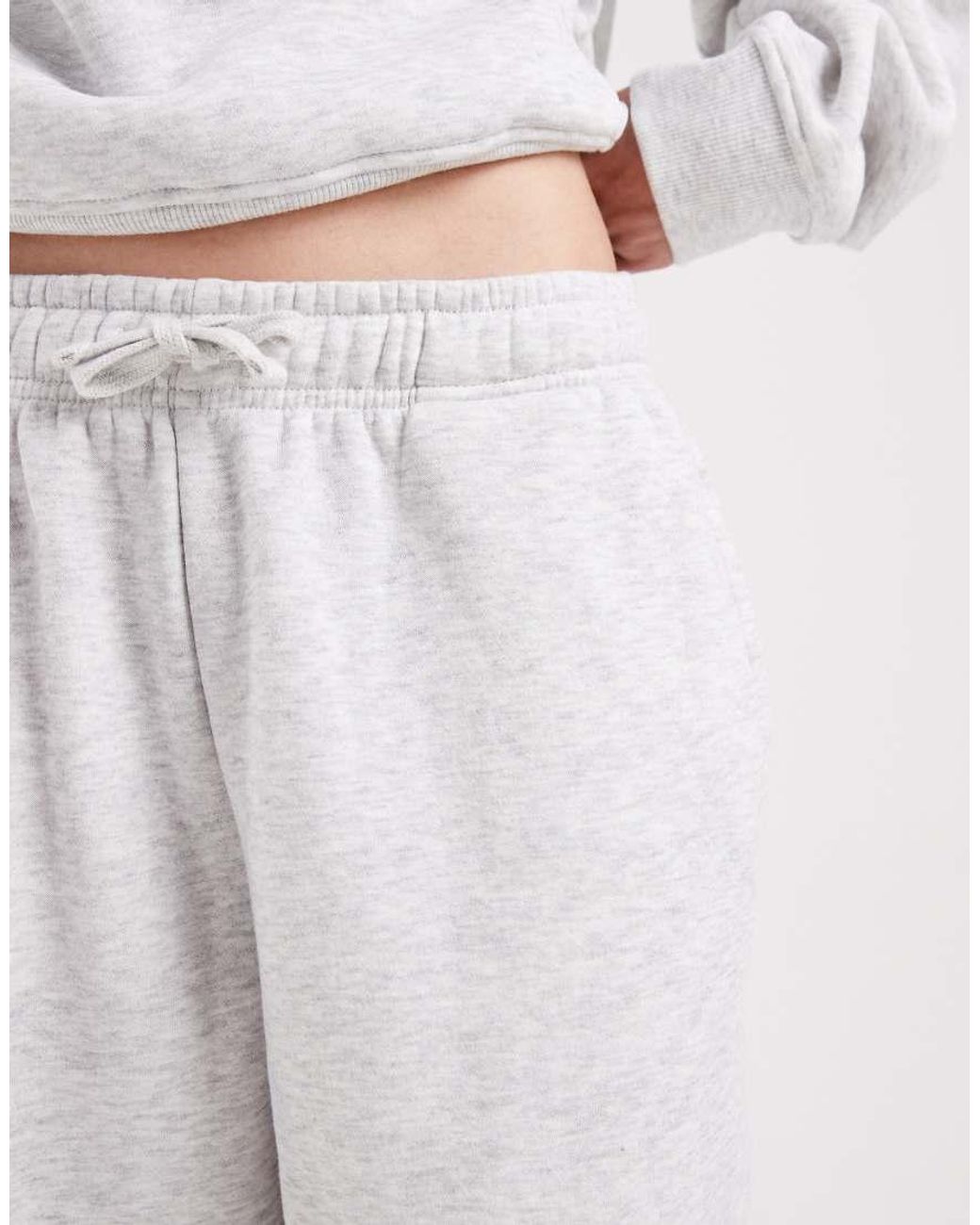 ONLY White Straight Leg Jersey Sweatpants