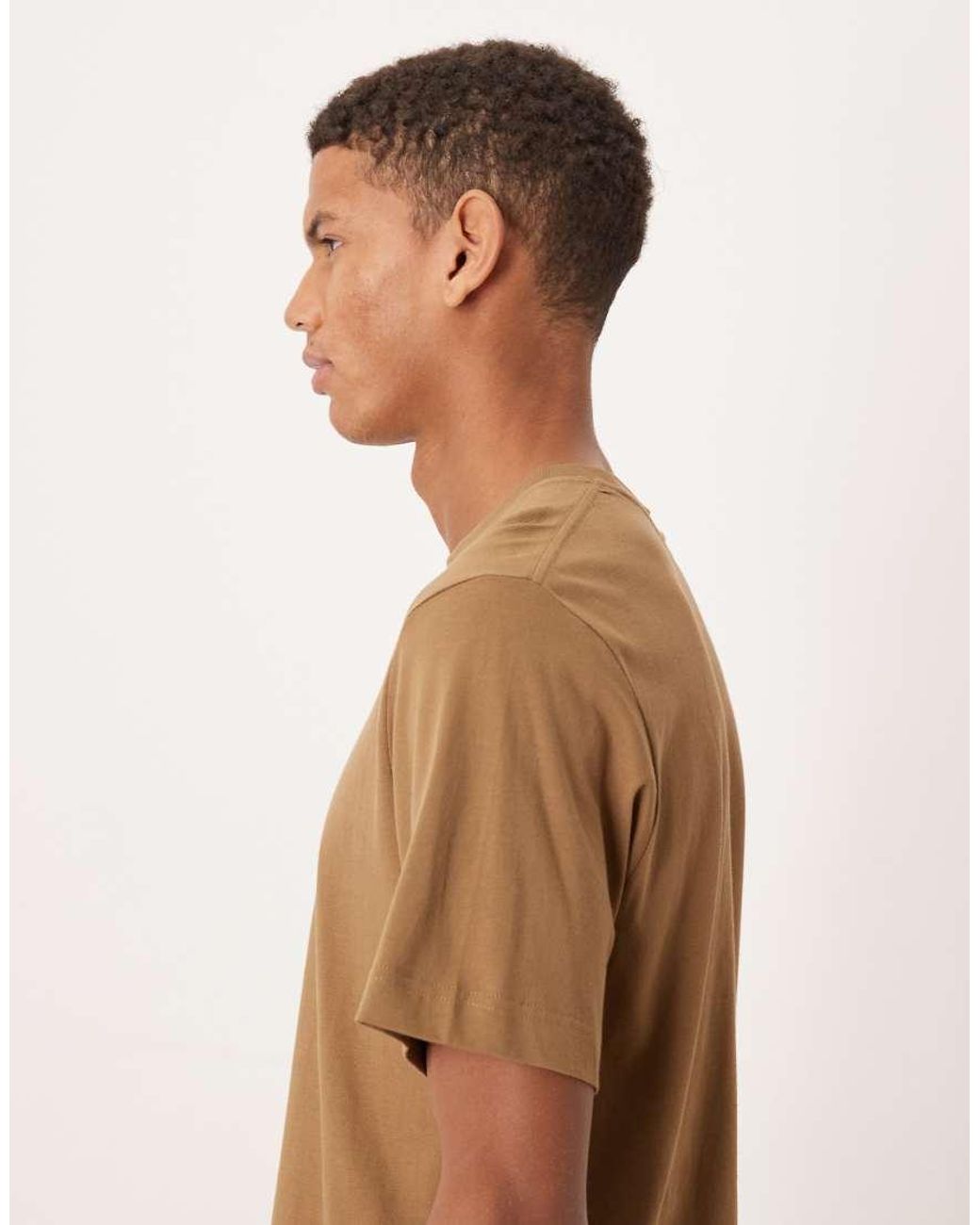ARKET Brown Midweight Jersey T-shirt for men