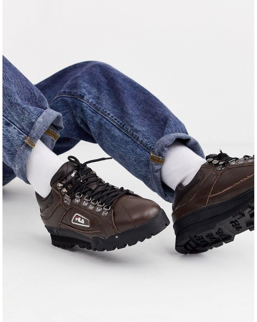 Fila Trail Blazer Low-top Sneakers in Brown for Men | Lyst UK
