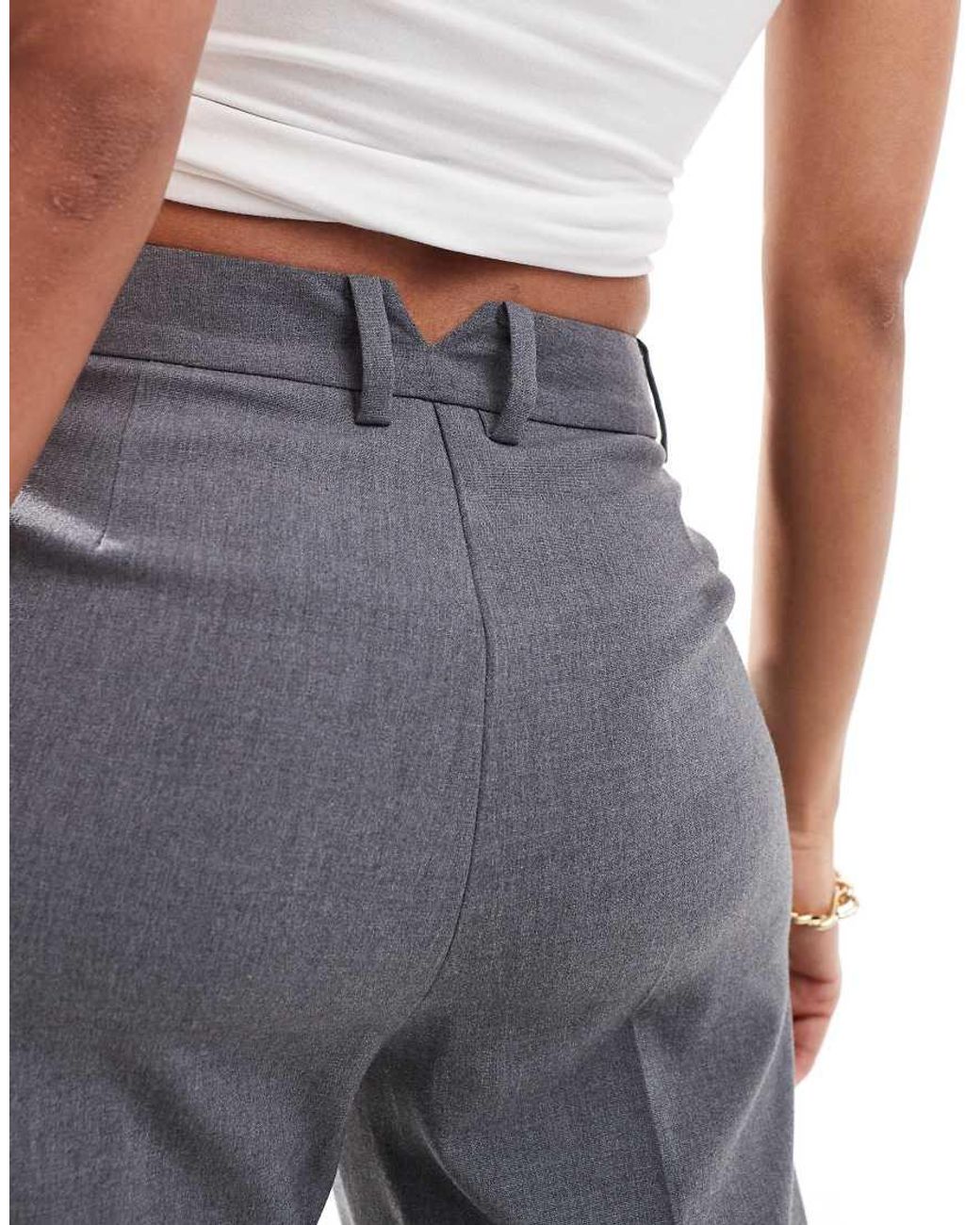 ASOS Blue Tailored Slim Straight Trousers