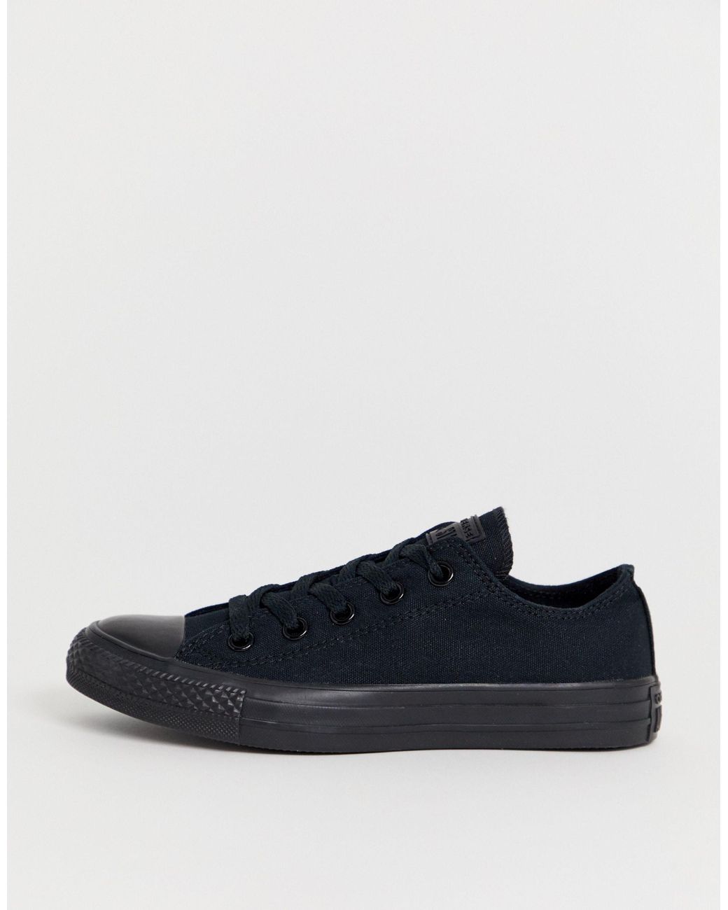 converse chuck taylor all star ox black monochrome trainers