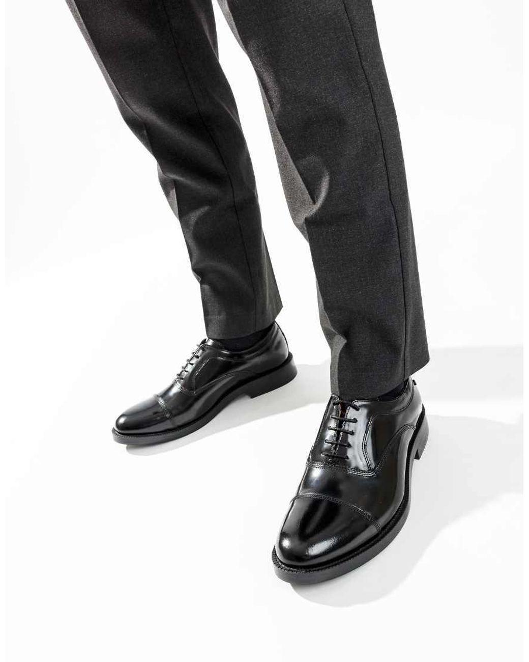 Base London Blue Roma Toe Cap Shoe for men