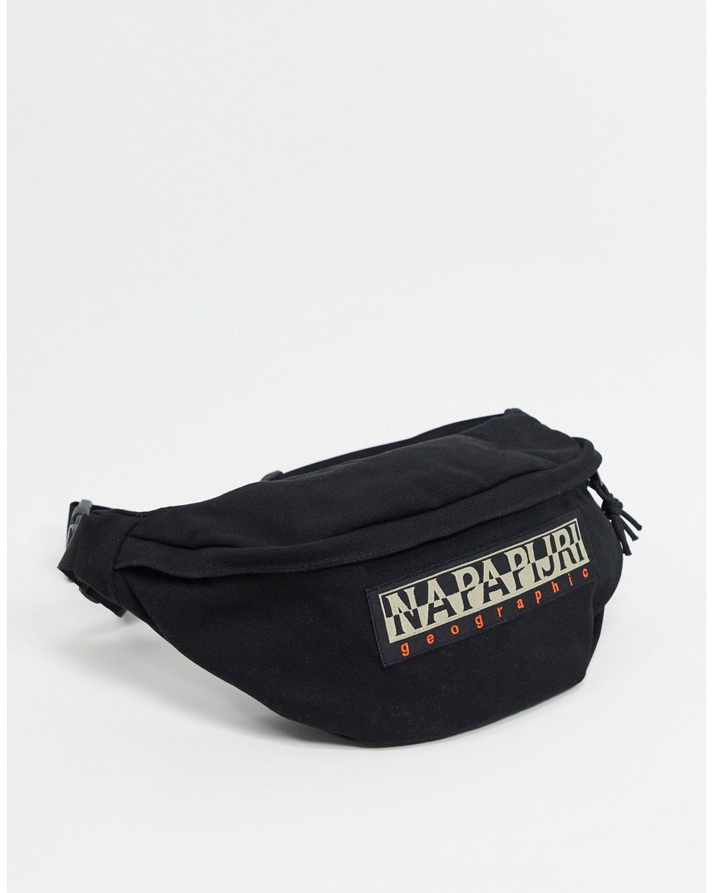Napapijri Cotton Haset Bum Bag in Black for Men | Lyst