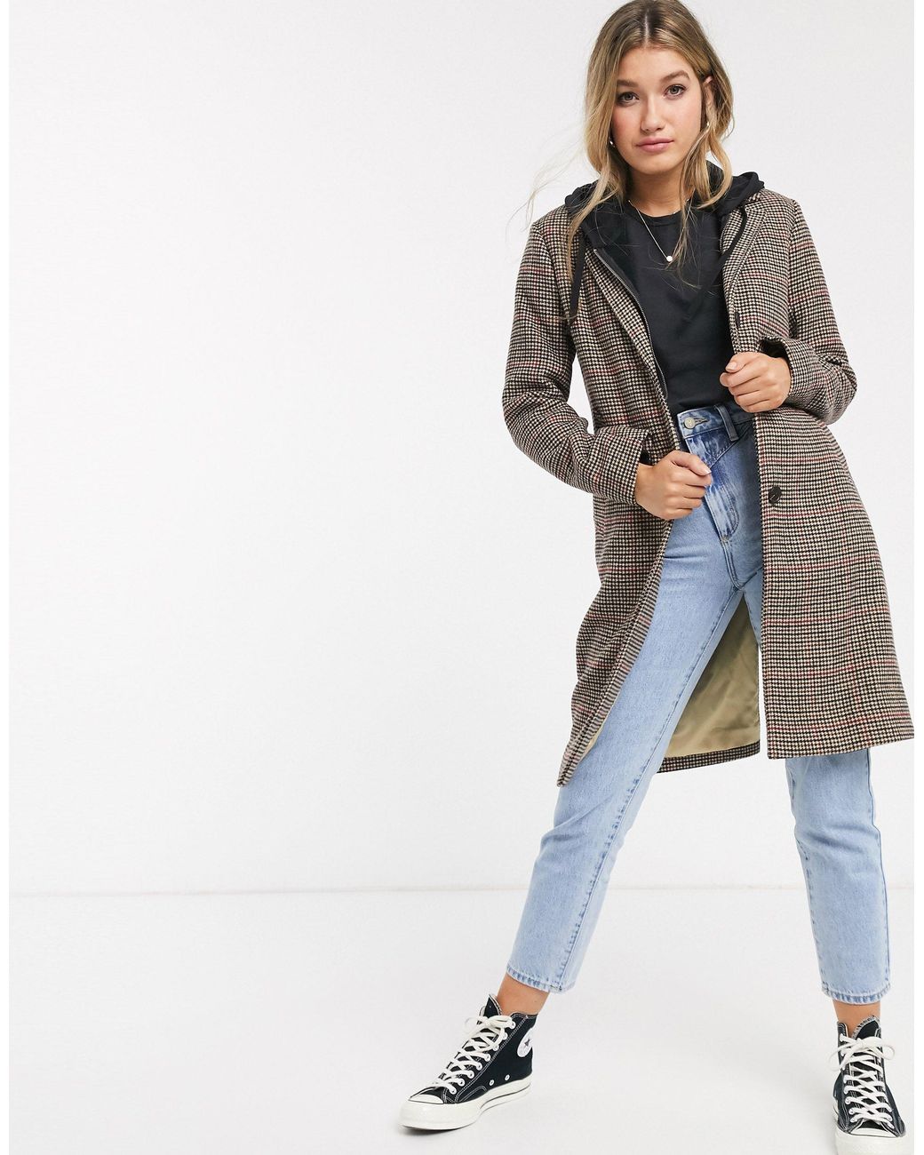 Abercrombie & Fitch Wool Dad Coat | Lyst
