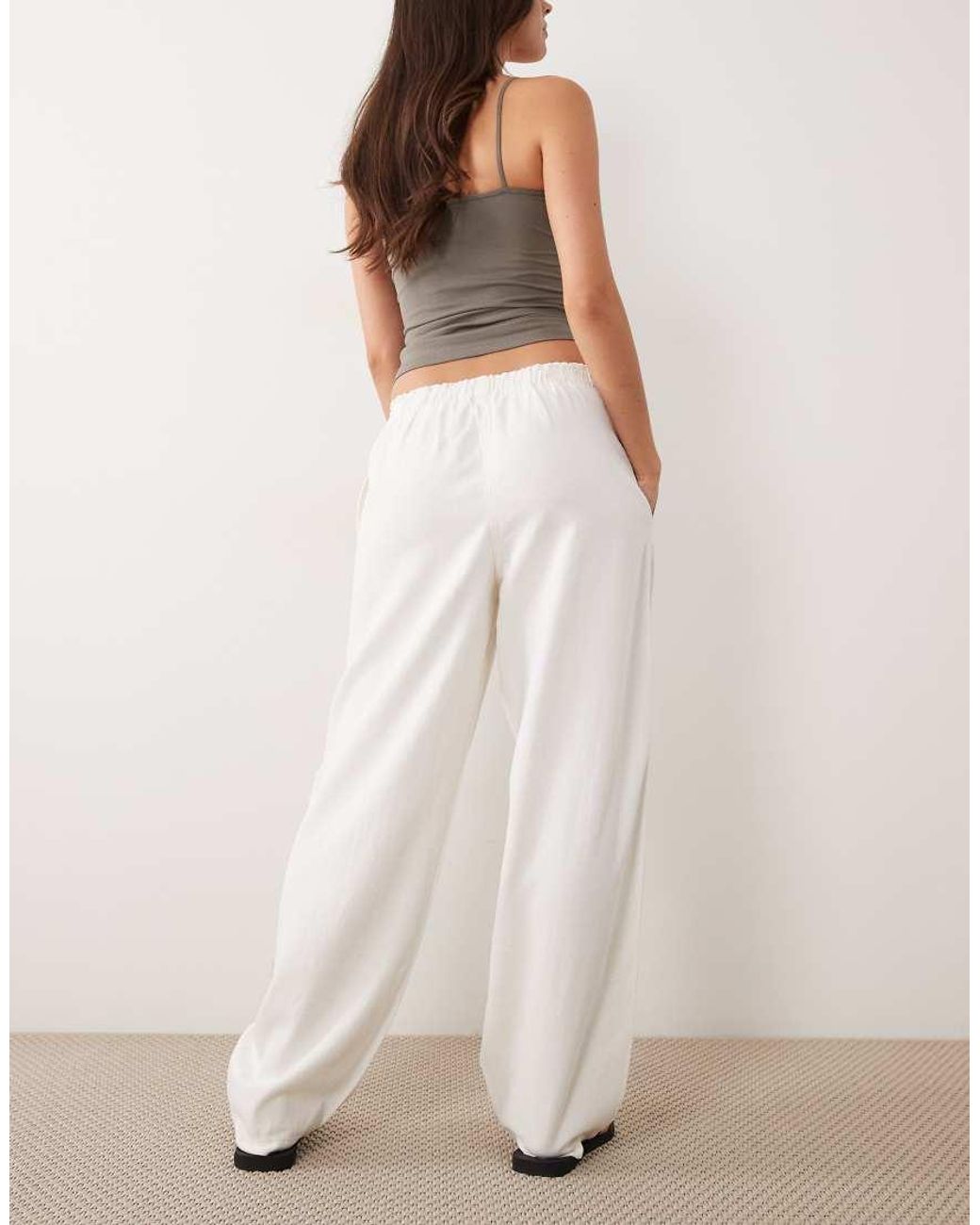 ARKET Natural Pull On Barrel Shape Soft Denim Jeans