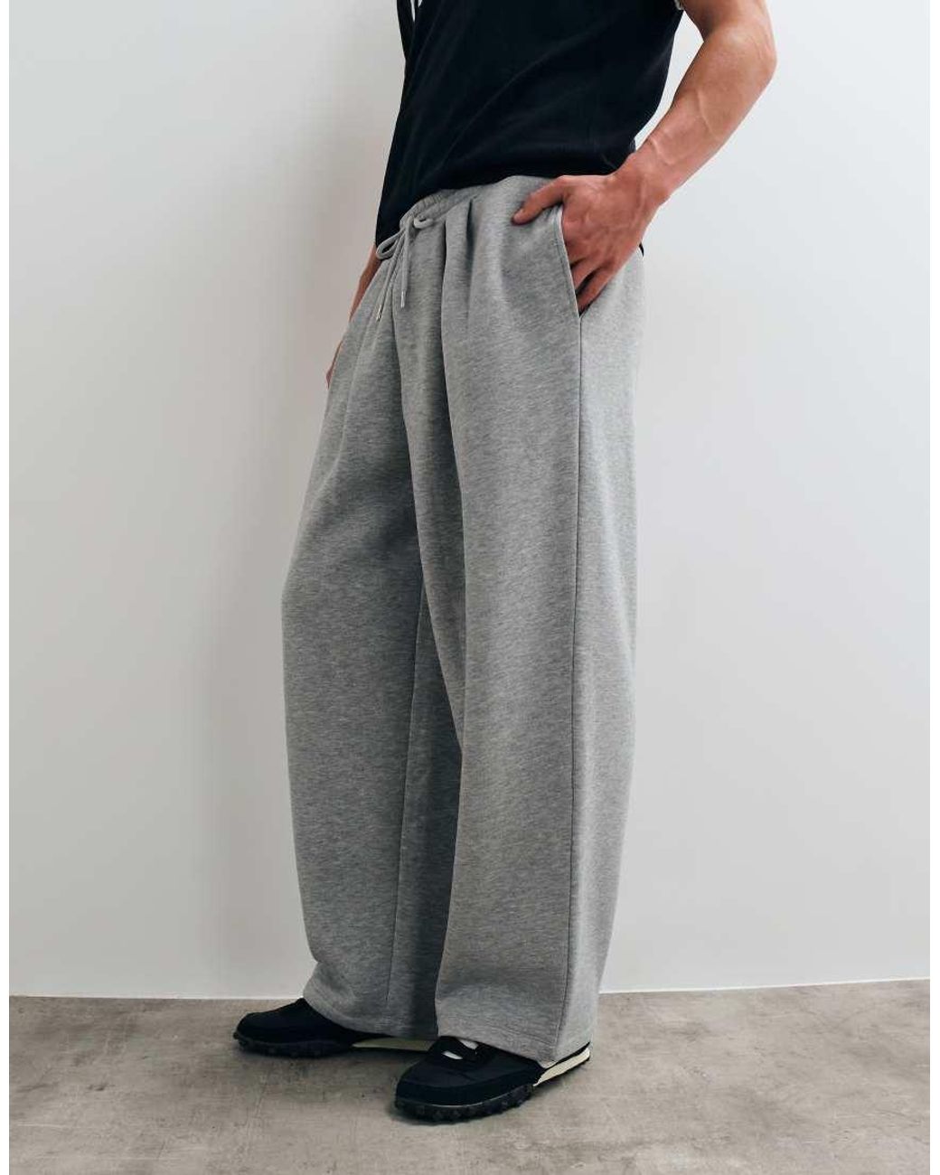 ASOS Gray Oversized Balloon jogger for men