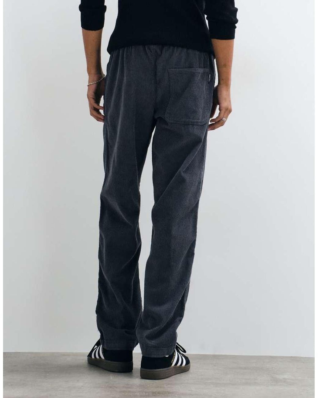 Jack & Jones Blue Drawstring Corduroy Pants for men