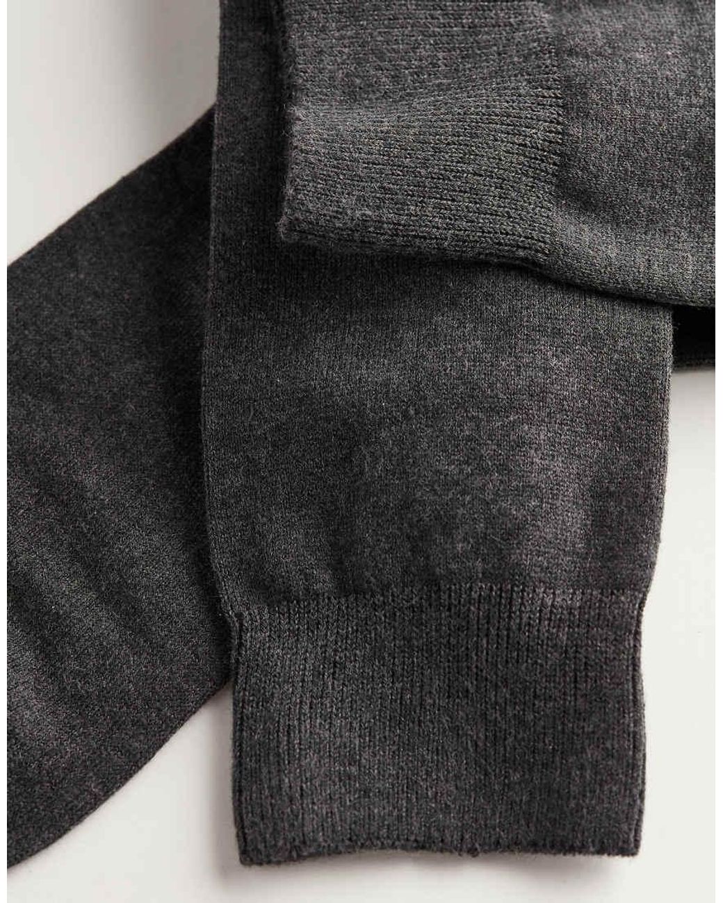 Intimissimi Black Short Warm Cotton Socks for men