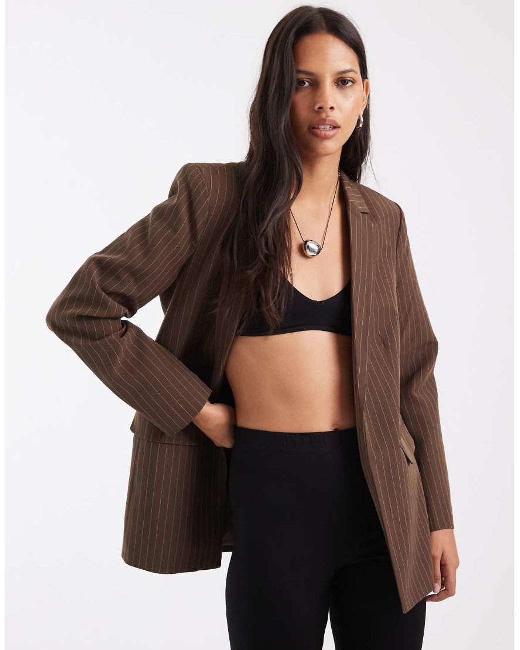 Pieces Black Tailored Blazer Co-Ord