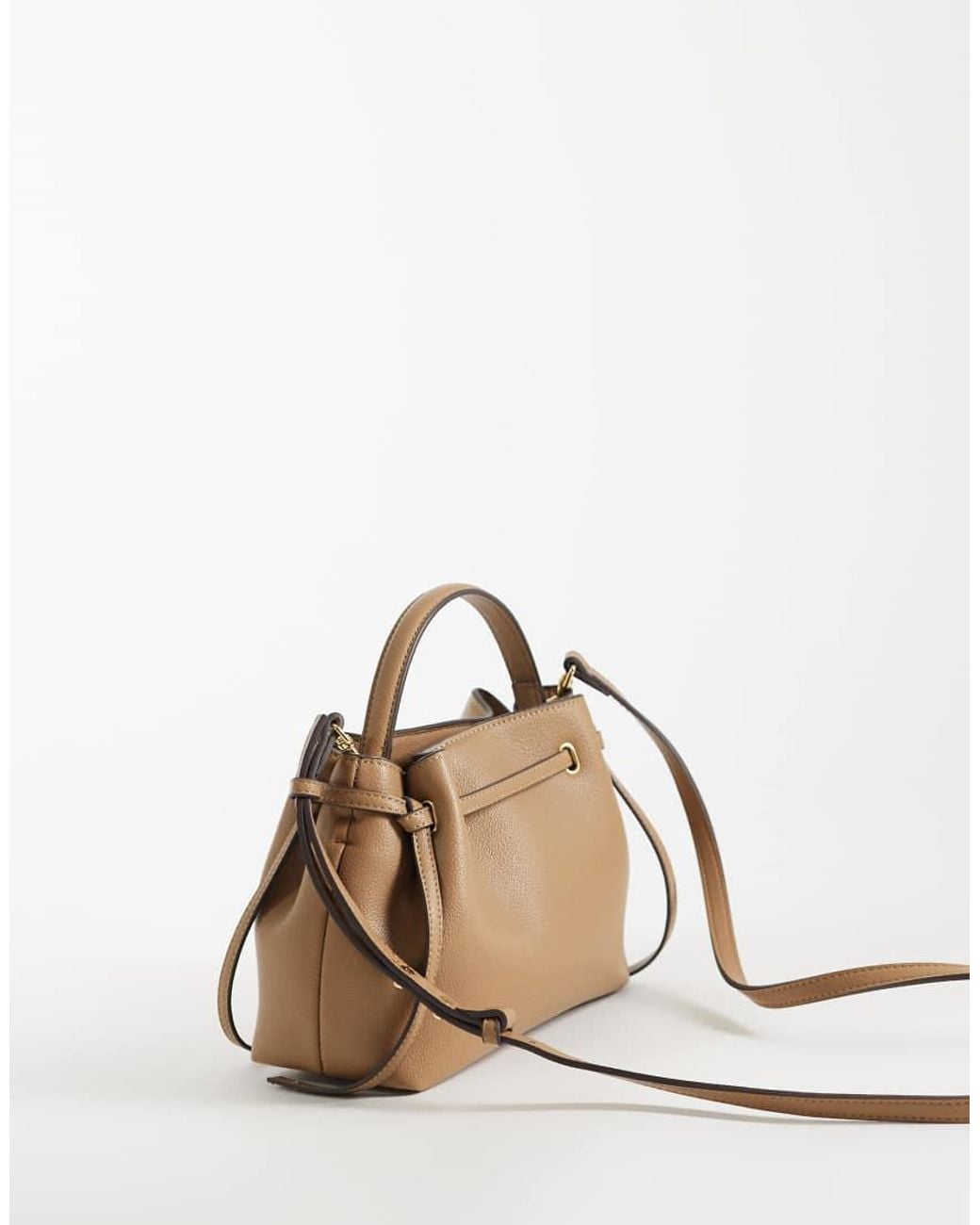 Mango Natural Faux Leather Slouch Bucket Bag