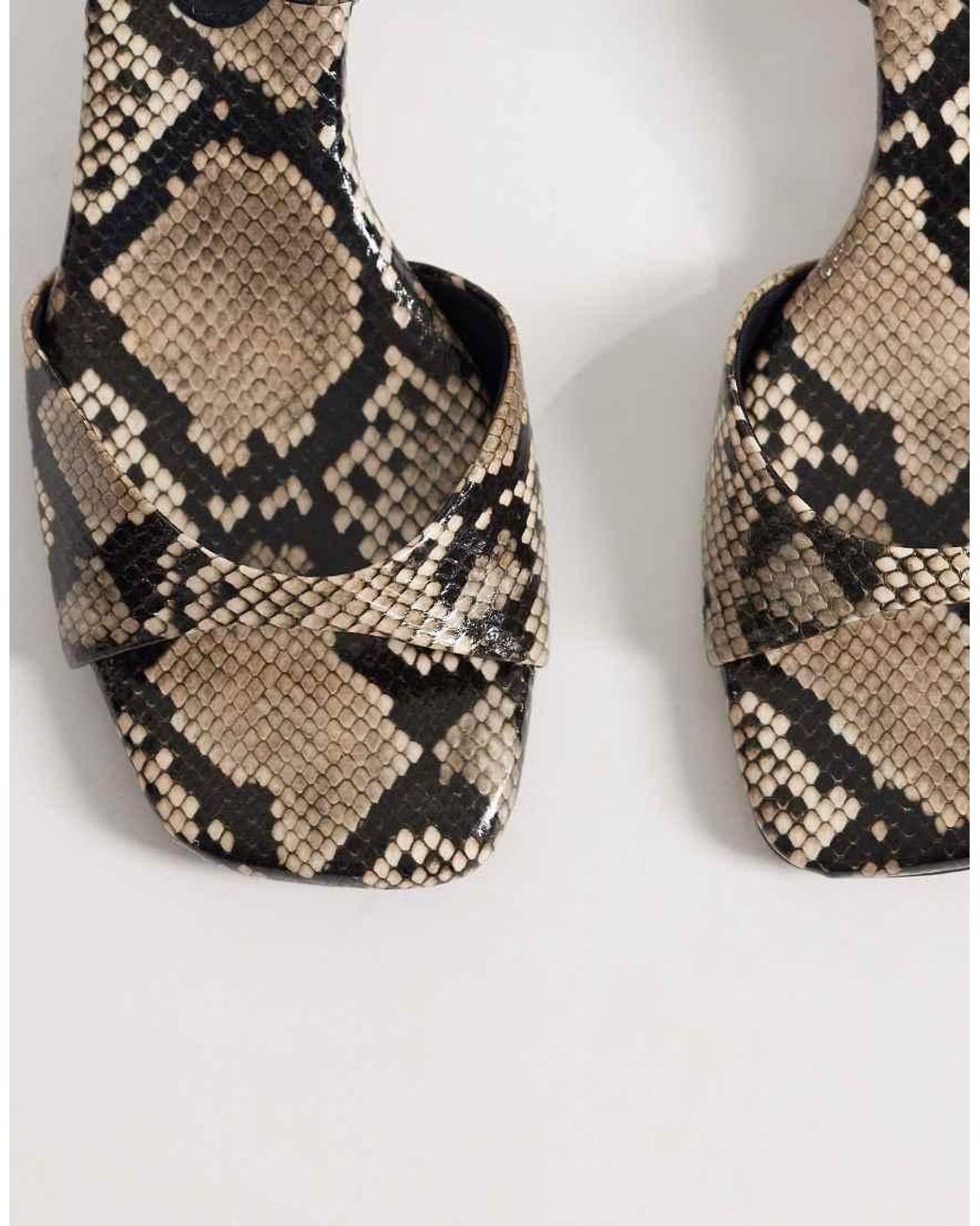 ASOS White Heartfelt Barely There Kitten Heel Sandals