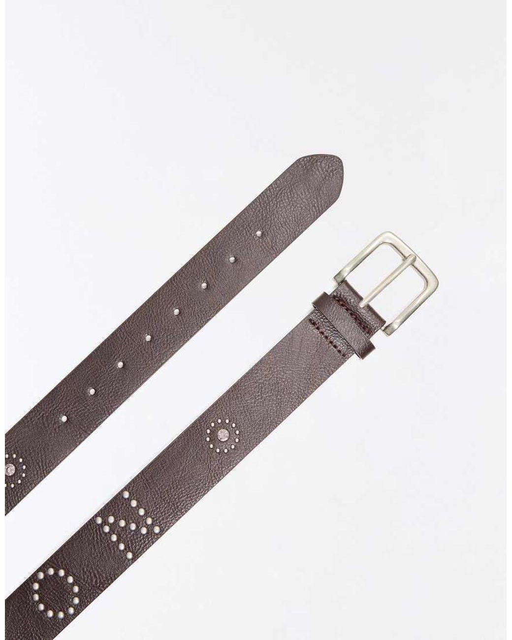 Bershka Blue Studded Letter Belt