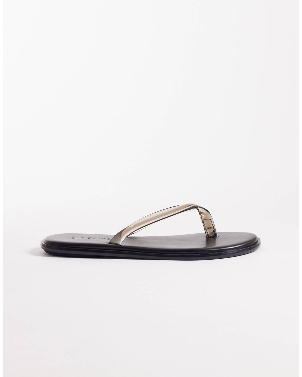 SEQWL White Jelly Flip Flops