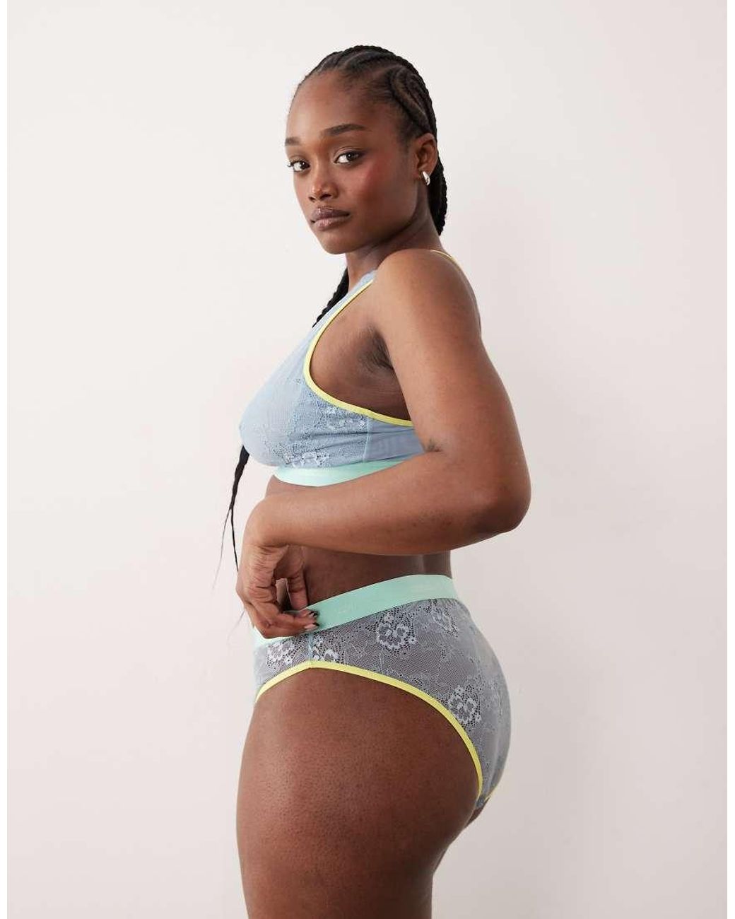 Lemonade Dolls Multicolor Trilogy Lace Mid Rise Briefs