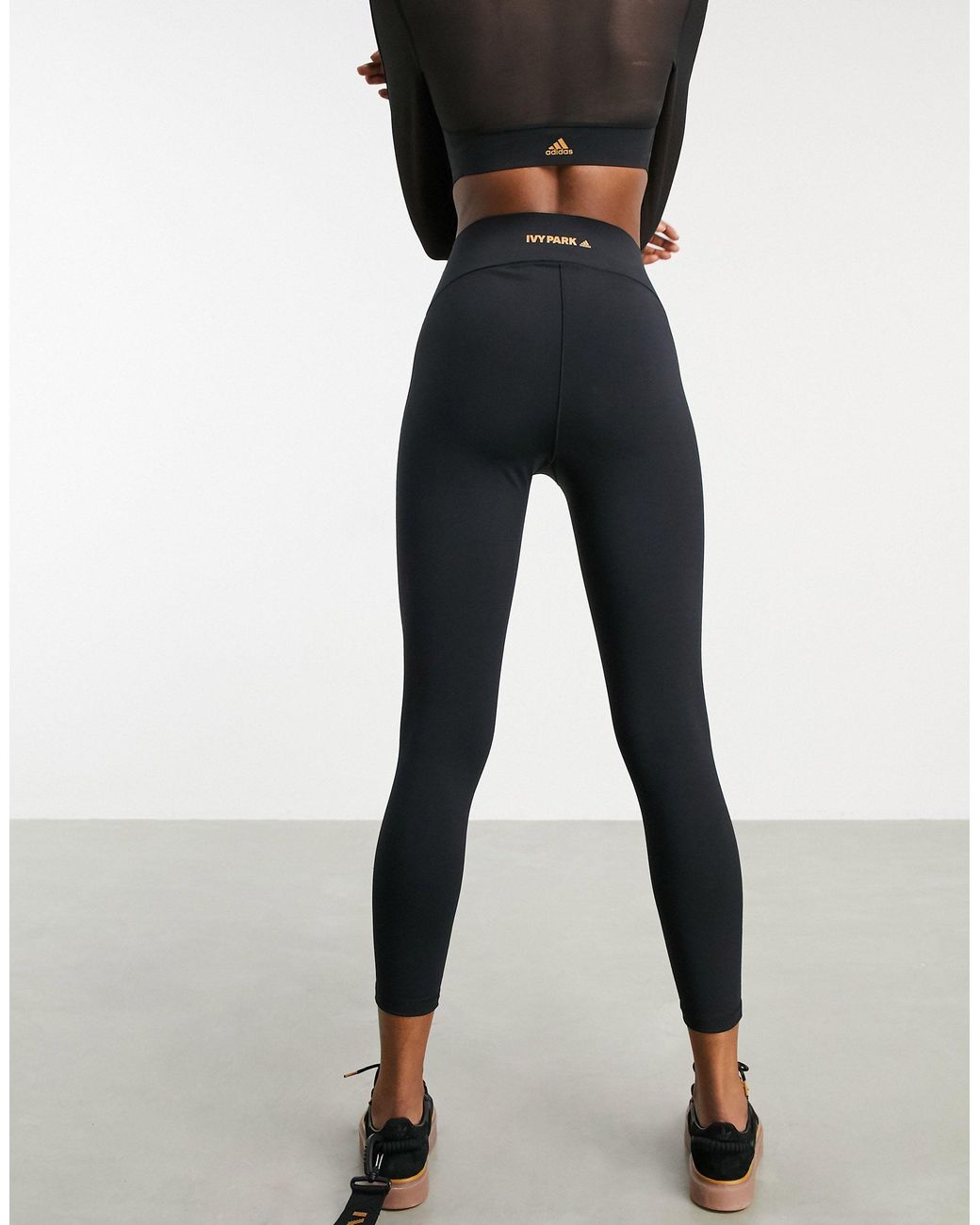 Ivy Park Adidas X - Mesh legging in het Zwart | Lyst NL