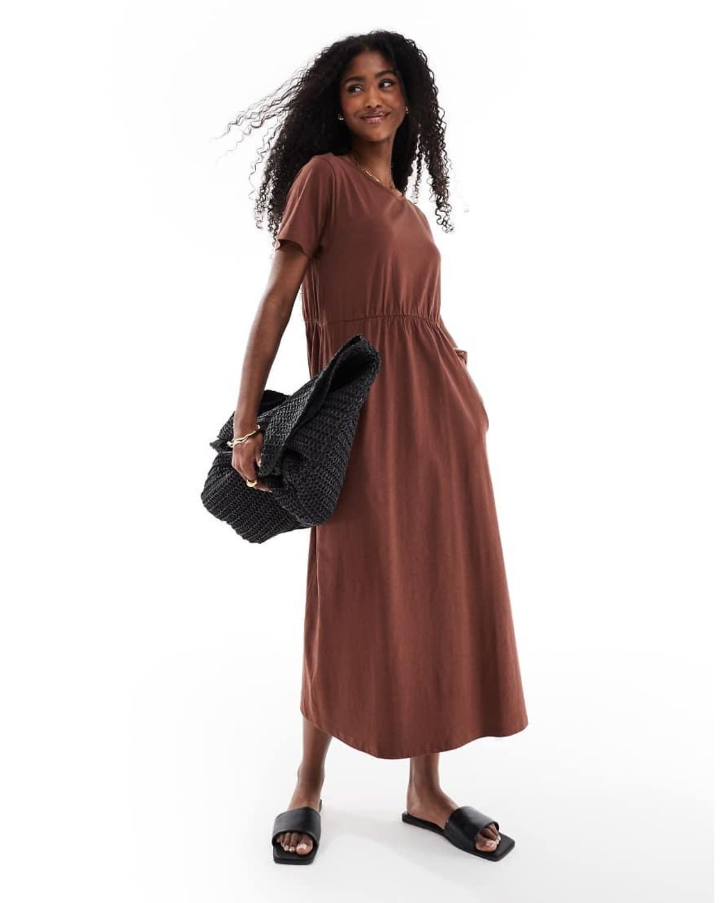 Vestito Midi di Threadbare in Red