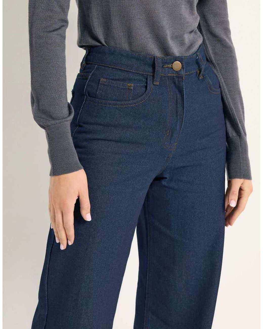 Long Tall Sally Blue Wide Leg Jeans