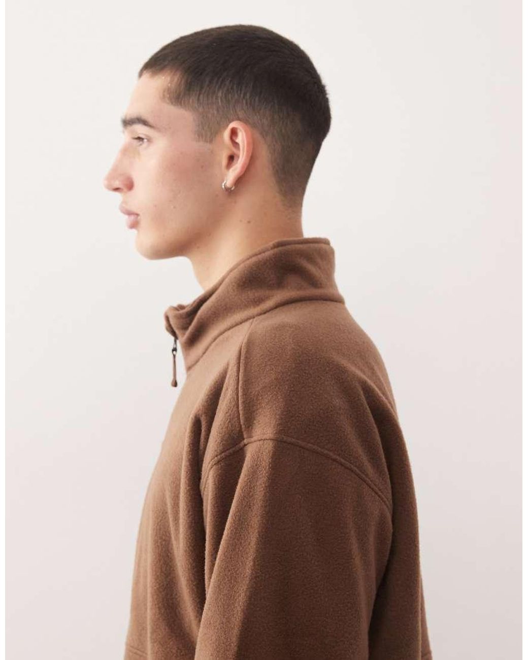 Columbia Brown Bent Bough 1/2 Zip Fleece for men